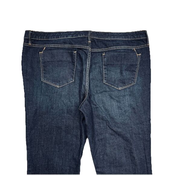 Mossimo Modern Bootcut Jeans 16 (38x32.5) Dark Wash Blue Denim Stretch Womens - Picture 7 of 8